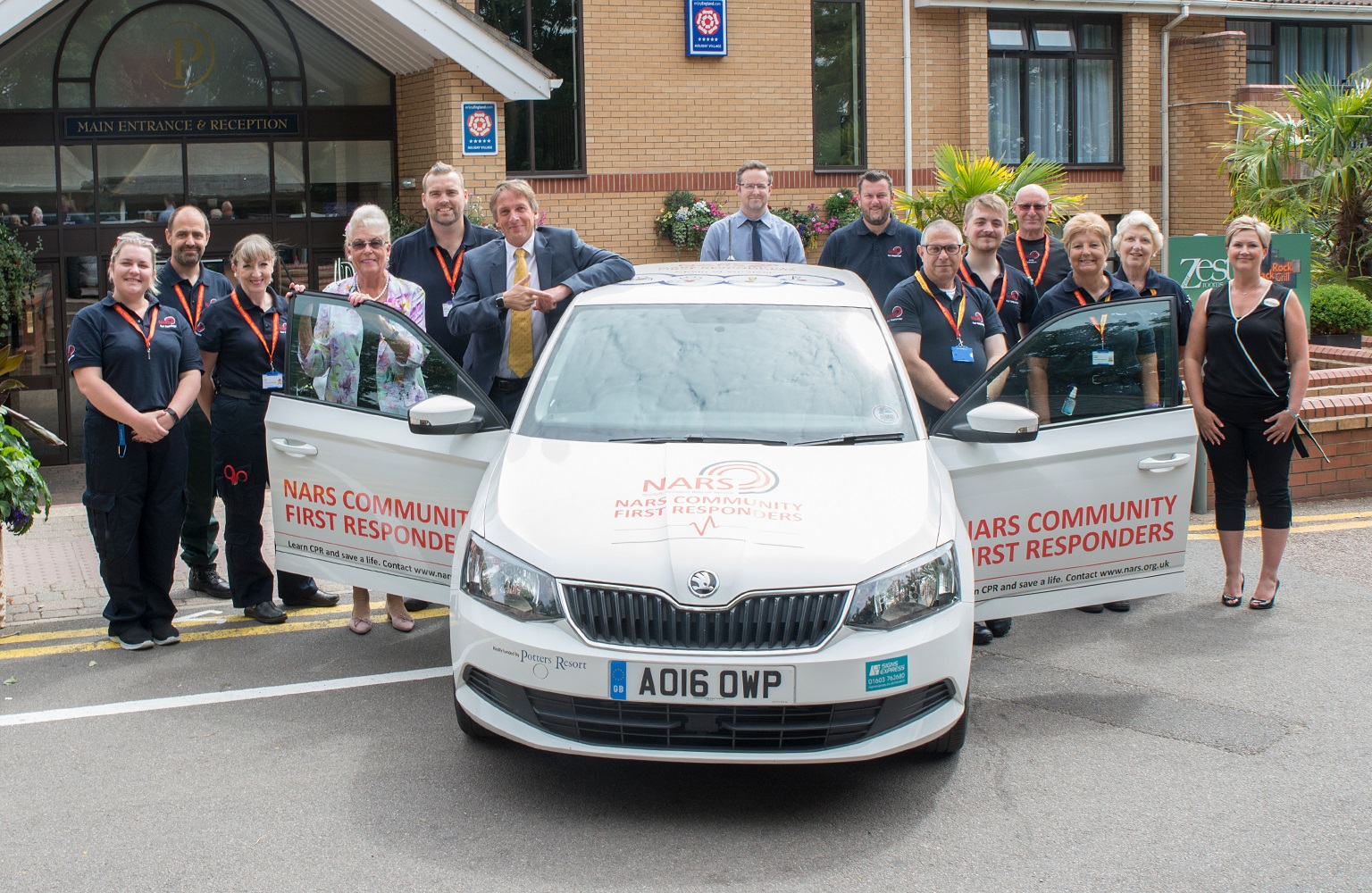 Potters Friends Foundation donates £10,000 for new car to save lives